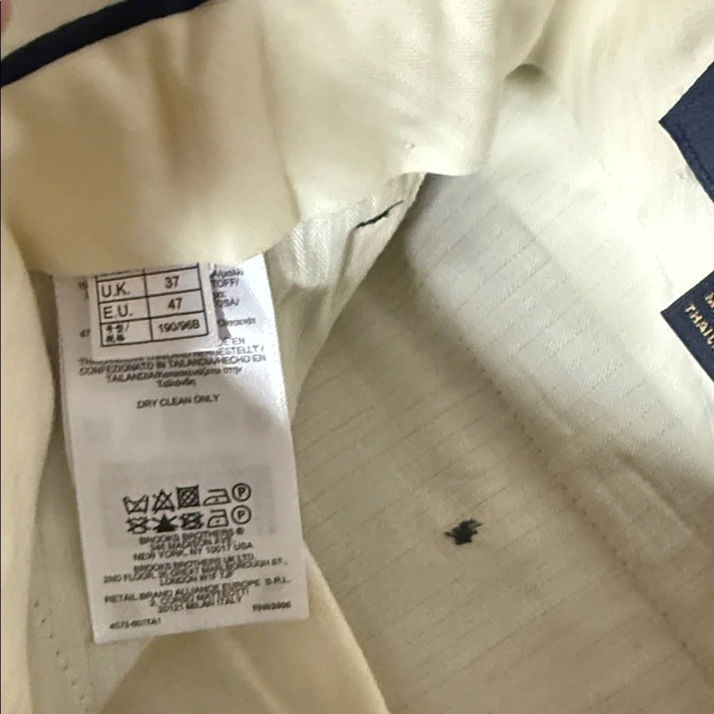 Men's Navy Wool‎ Dress Pants
